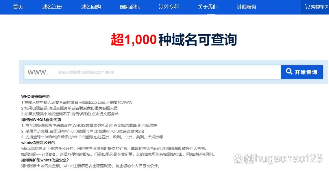 查询刚注册的中文域名的方法插图