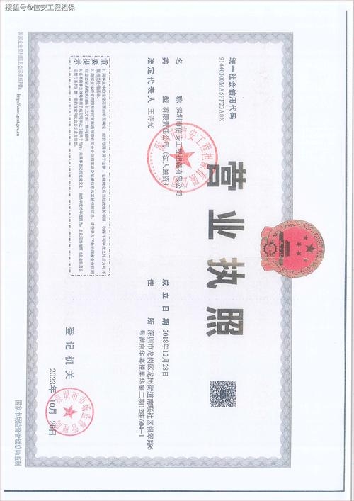 公司营业执照模板插图 公司营业执照模板插图