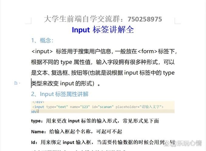 Input标签必填属性详解插图 Input标签必填属性详解插图