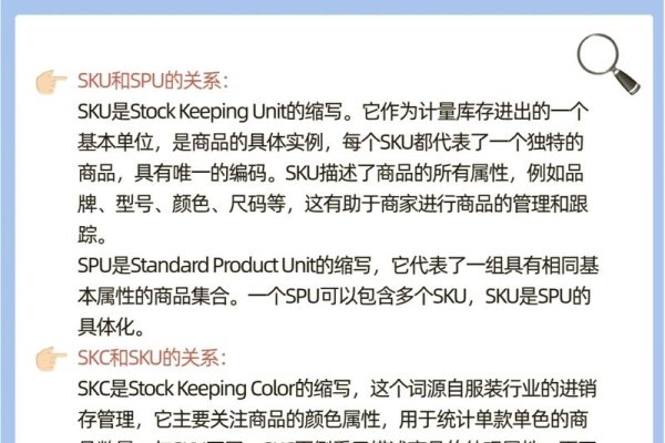 电商SKU详解，定义、作用及与其他术语的关联介绍。-后浪派
