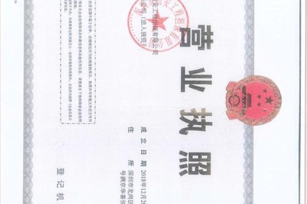 公司营业执照模板-后浪派