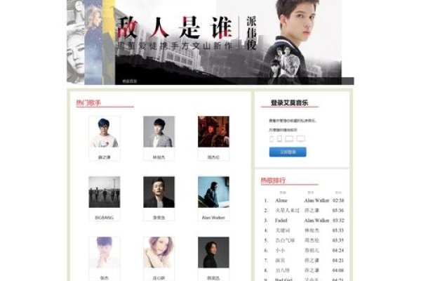 网站设计方案策划书与个人音乐分享平台设计，强调特色化、个性化与用户需求满足。-后浪派